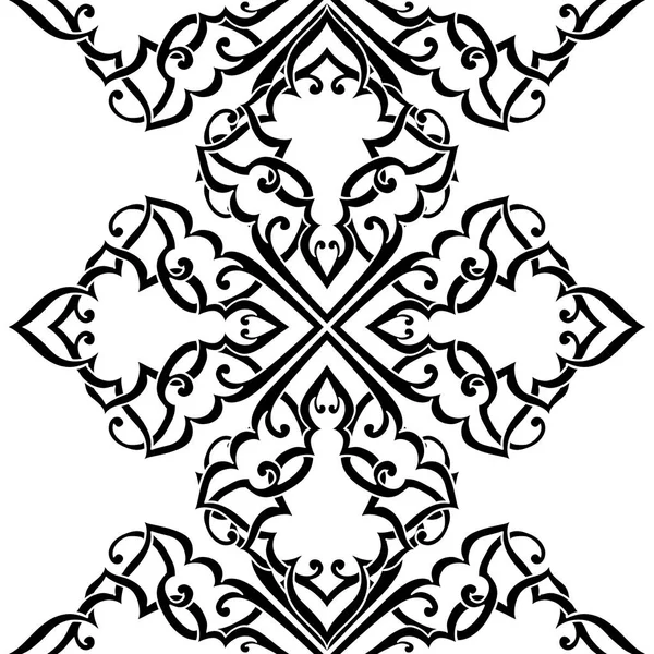 Kusursuz tek renkli süsleme deseni