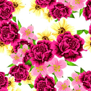 Kusursuz çiçek deseni