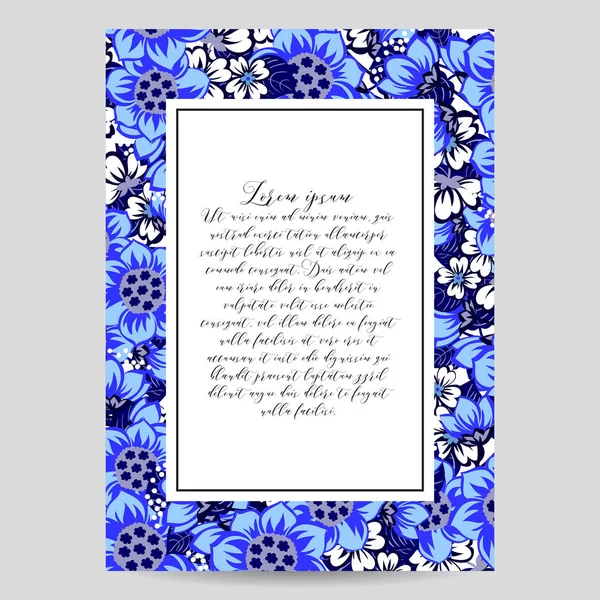 çiçek düğün davetiye kartı