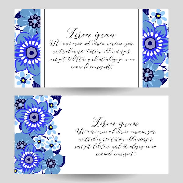 çiçek düğün davetiye kartı