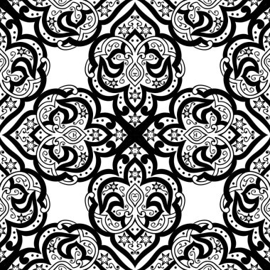 Kusursuz tek renkli süsleme deseni