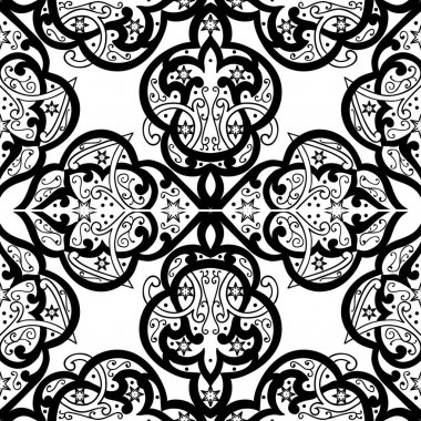 Kusursuz tek renkli süsleme deseni