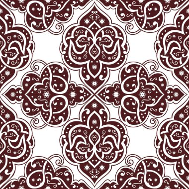 Kusursuz tek renkli süsleme deseni