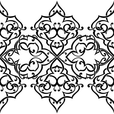 Kusursuz tek renkli süsleme deseni