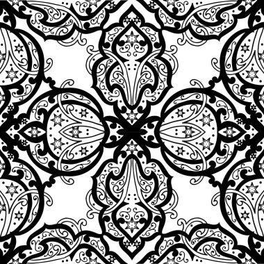 Kusursuz tek renkli süsleme deseni