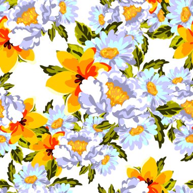 Kusursuz çiçek deseni 