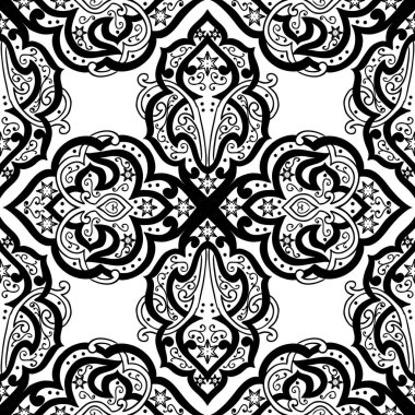 Kusursuz tek renkli süsleme deseni