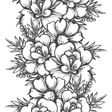 Kusursuz çiçek deseni 