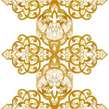 Kusursuz tek renkli süsleme deseni