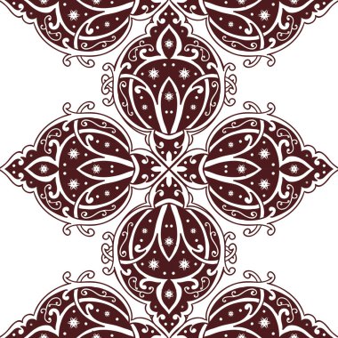 Kusursuz tek renkli süsleme deseni