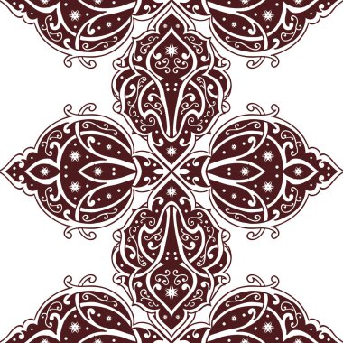 Kusursuz tek renkli süsleme deseni