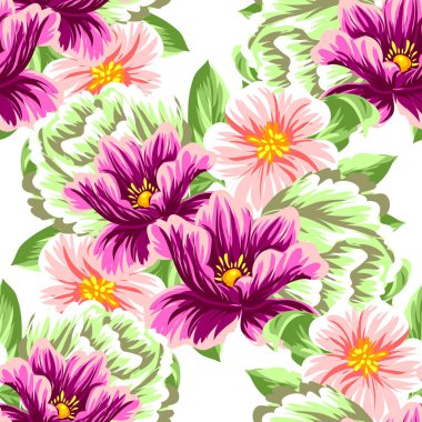 Vintage tarzı çiçek arka plan