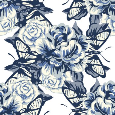 Vintage tarzı çiçek arka plan