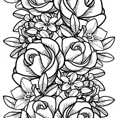 Vintage tarzı çiçek arka plan