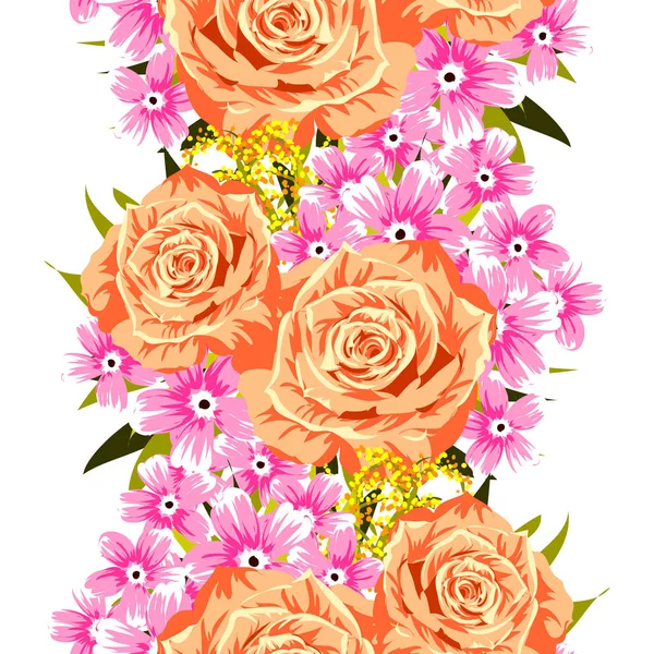 Vintage style floral background — Stock Vector