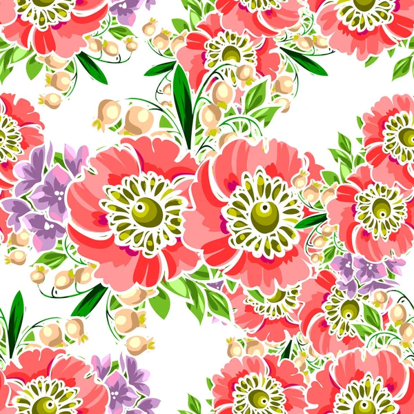 Vintage stijl floral achtergrond — Stockvector
