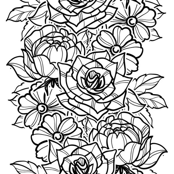 Style vintage fond floral — Image vectorielle