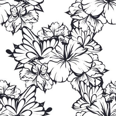 Vintage tarzı çiçek arka plan