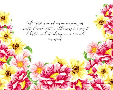 Elegance çerçeve çiçekli