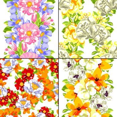 Vintage tarzı çiçek arka planlar