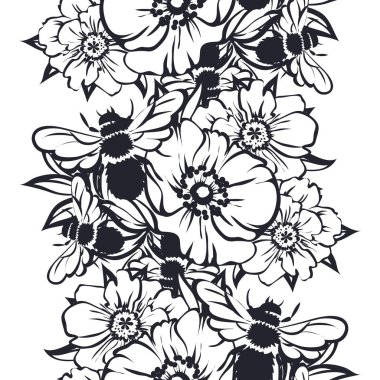 Vintage tarzı çiçek arka plan