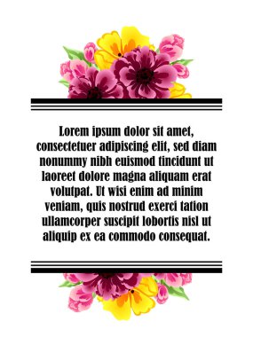 Elegance çerçeve çiçekli