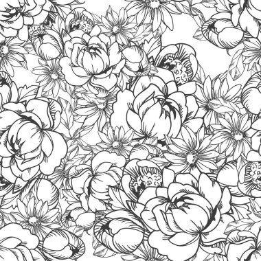 Vintage tarzı çiçek arka plan