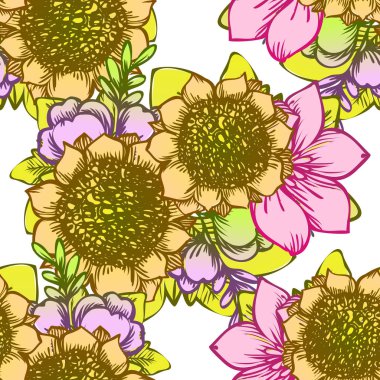 Kusursuz çiçek deseni 