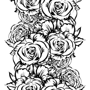 Vintage tarzı çiçek arka plan