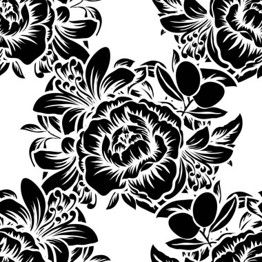 Vintage tarzı çiçek arka plan