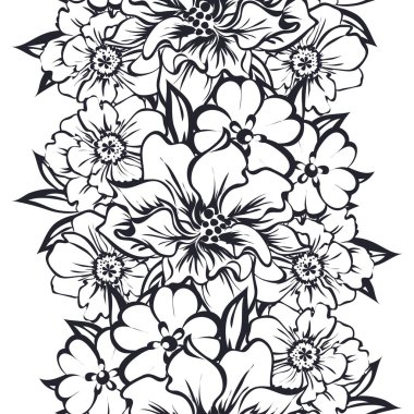 Vintage tarzı çiçek arka plan