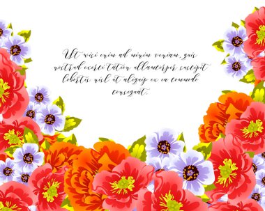 Elegance çerçeve çiçekli