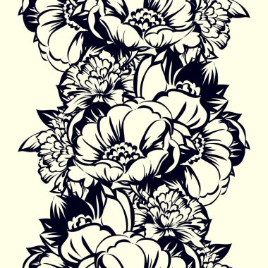 Vintage tarzı çiçek arka plan