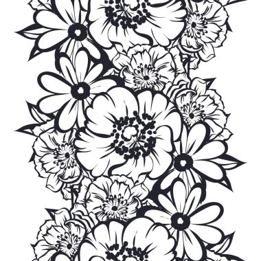 Vintage tarzı çiçek arka plan