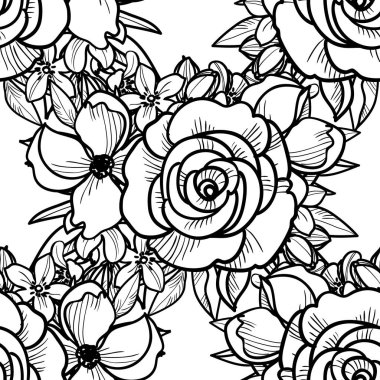 Kusursuz çiçek deseni 