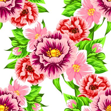 Sorunsuz güzel çiçek desenli