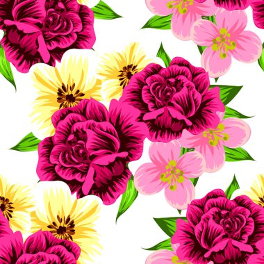 Vintage tarzı çiçek arka plan