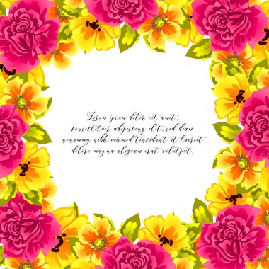 Elegance çerçeve çiçekli