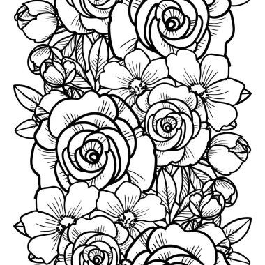 Vintage tarzı çiçek arka plan