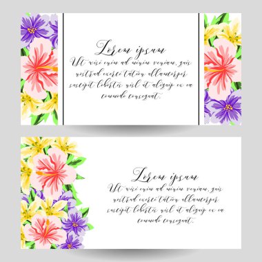 Çiçek vektör tasarım konsepti