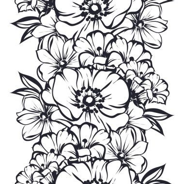 Vintage tarzı çiçek arka plan