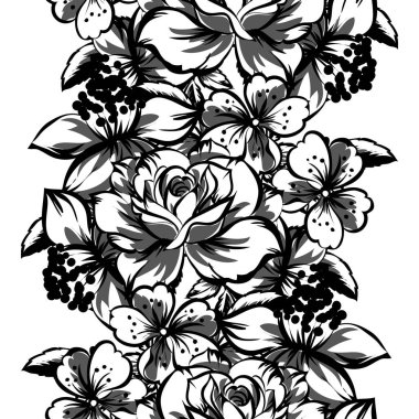 Vintage tarzı çiçek arka plan