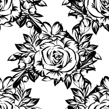 Vintage tarzı çiçek arka plan