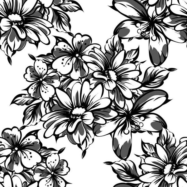 Vintage stijl floral achtergrond — Stockvector