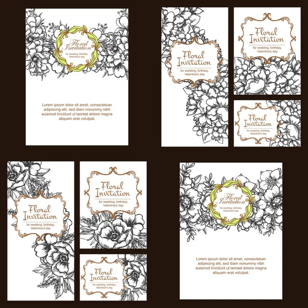 Çiçek düğün davetiye