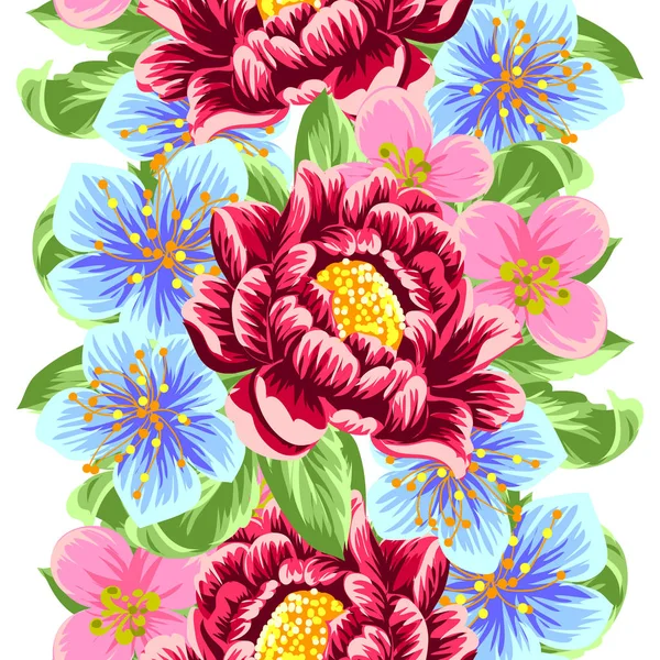 Fleurs tendres colorées — Image vectorielle