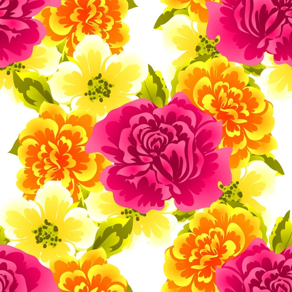 व्हिंटेज शैली फुलांचा पार्श्वभूमी — स्टॉक व्हेक्टर