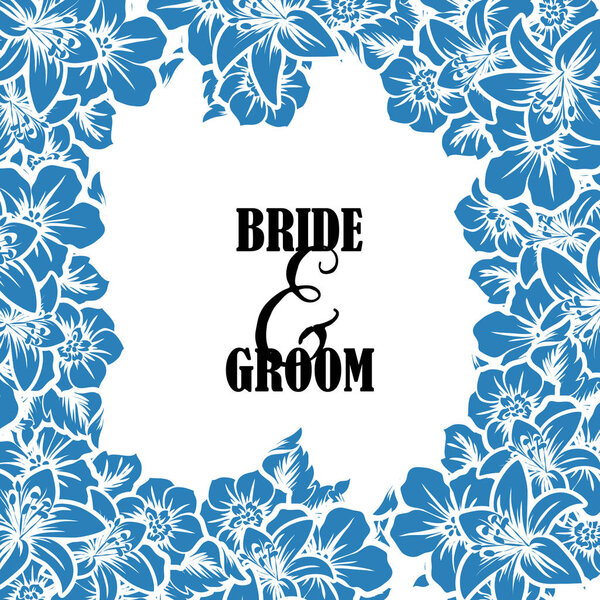 Элегантная рамка с цветами
