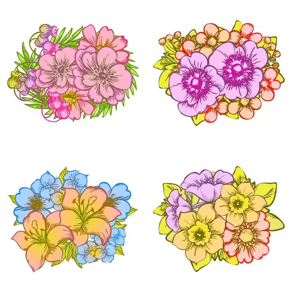 colorful flower bouquets