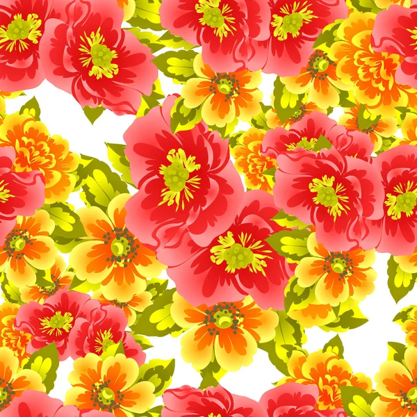 Seamless floral pattern — Stock Vector